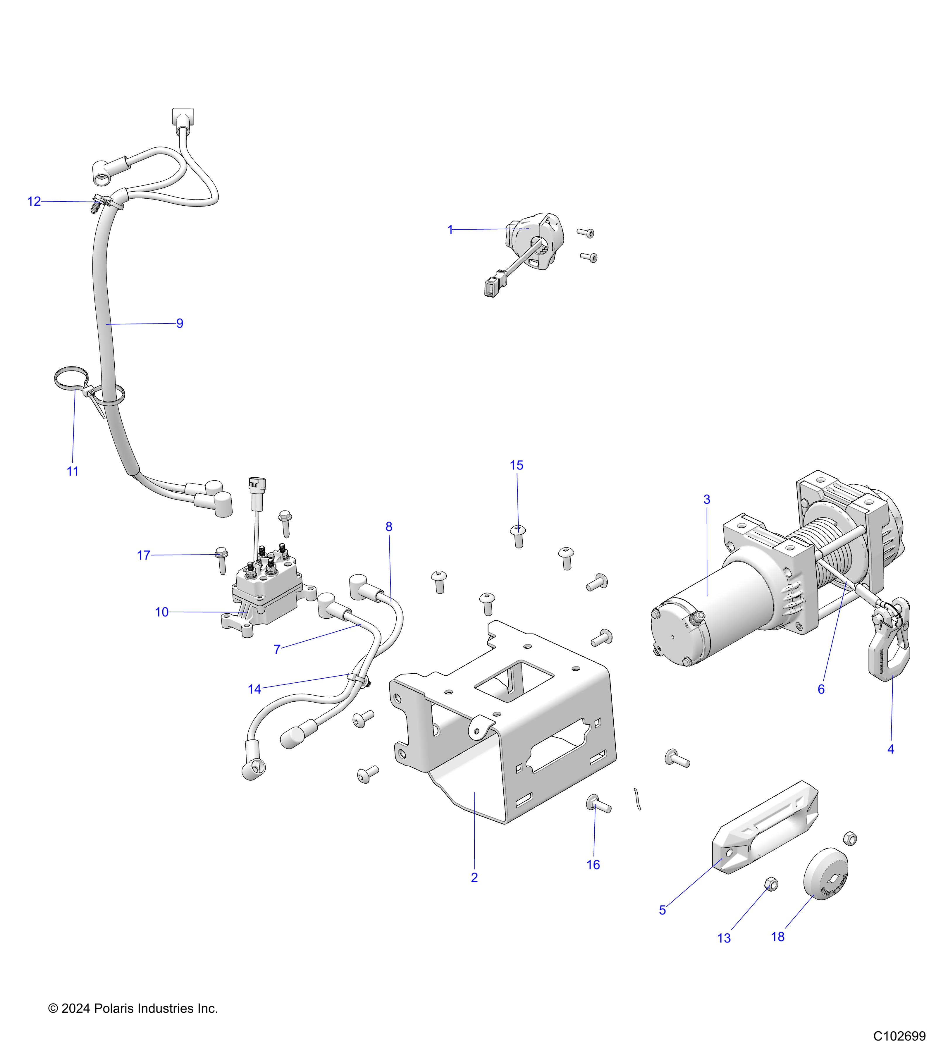 CHASSIS, WINCH - A25SZE57CL (C102699)