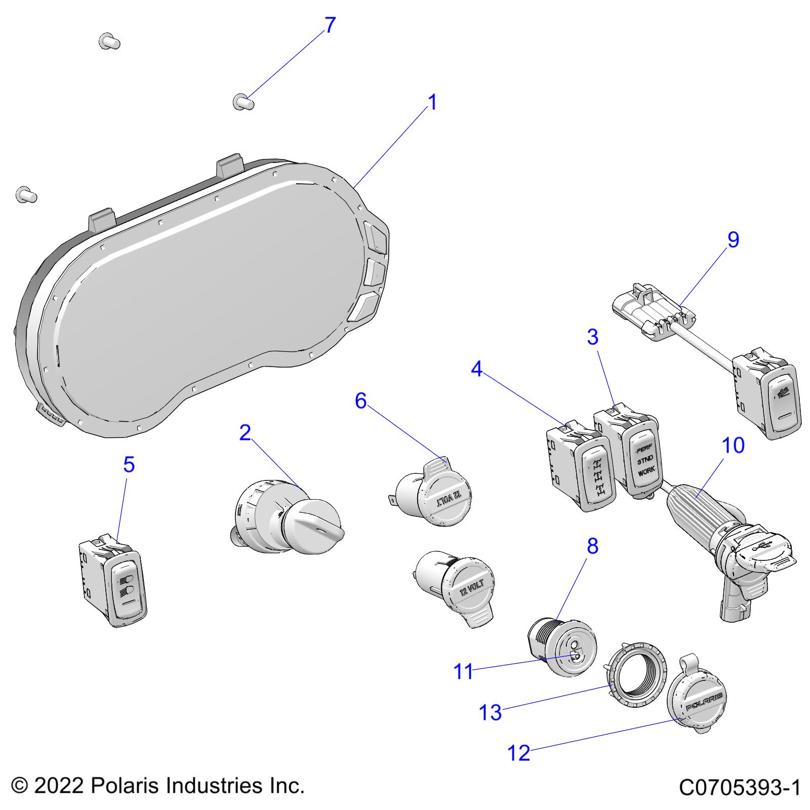 ELECTRICAL, DASH INSTRUMENTS - R22RSH99AG/BG (C0705393-1)