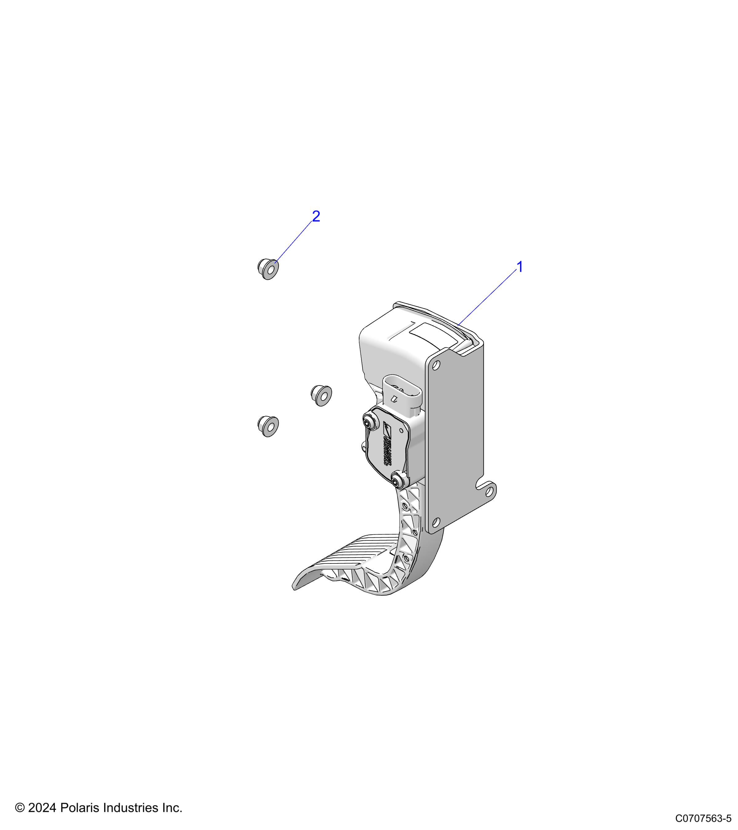 ENGINE, THROTTLE PEDAL - D25M2A57B4/G57B4/U57B4/W57B4 (C0707563-5)