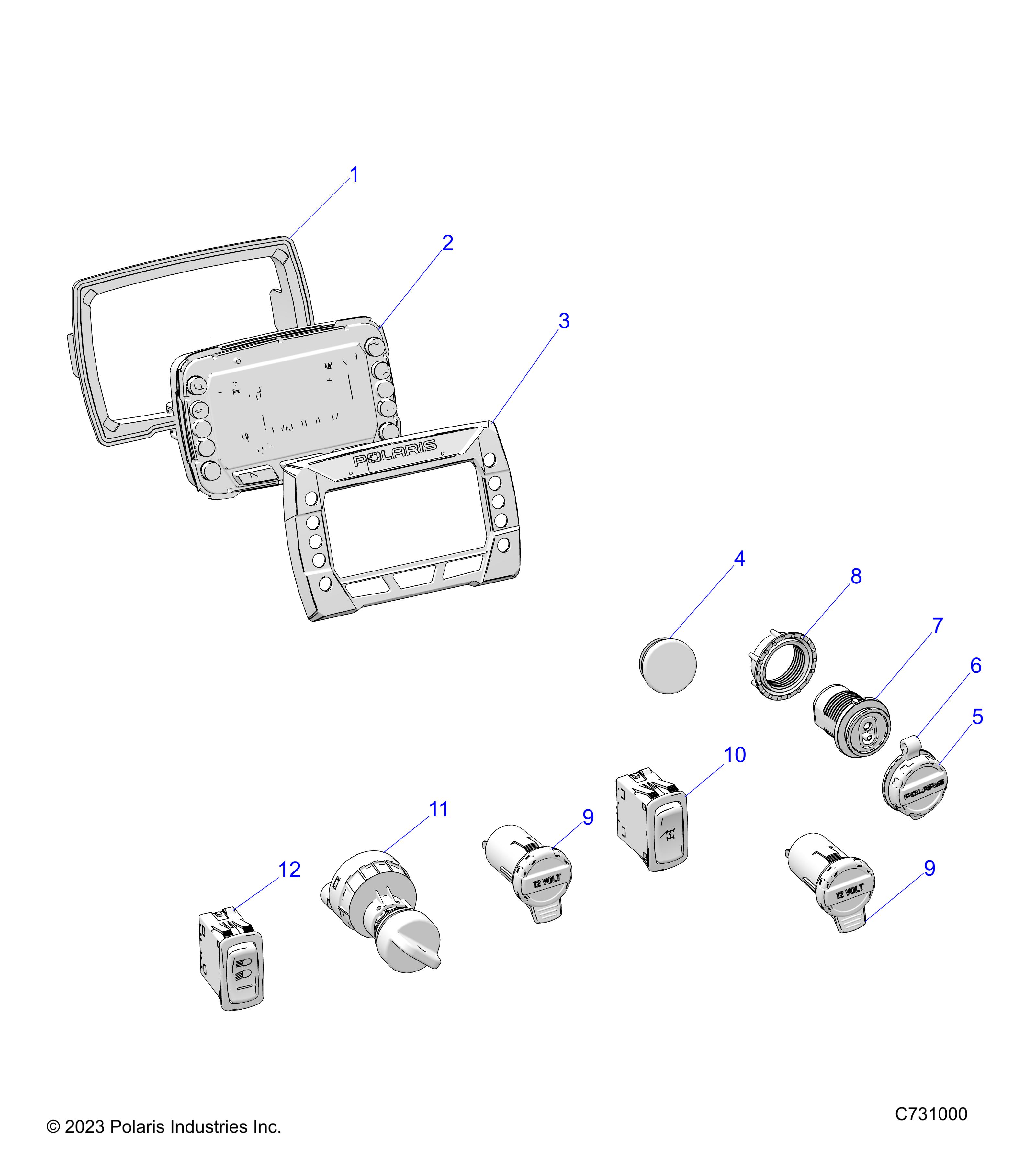 ELECTRICAL, DASH INSTRUMENTS and CONTROLS - R22MAA57B1/EB5/B9 (C731000)