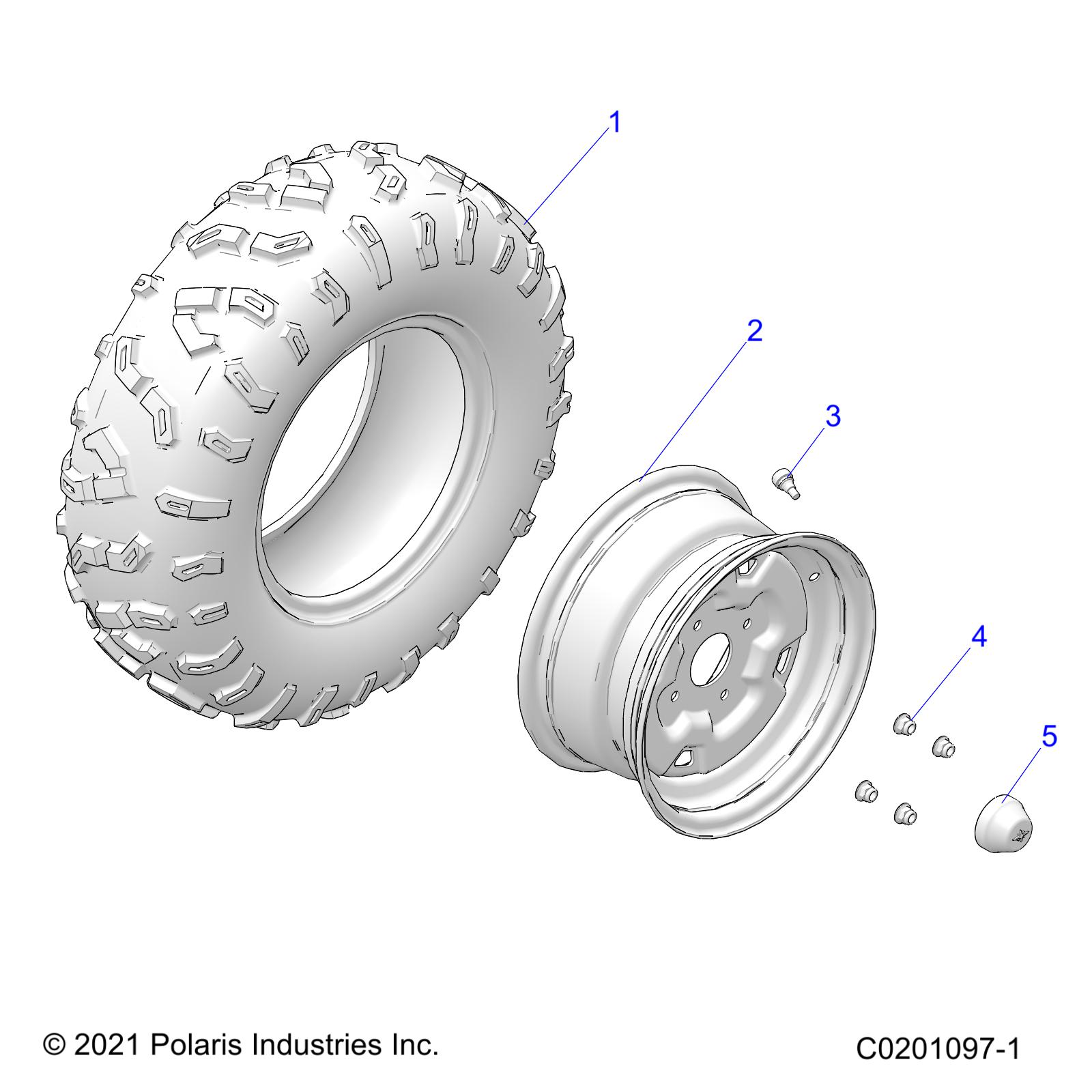 WHEELS, FRONT - Z25HCA18N4/N7 (C0201097-1)