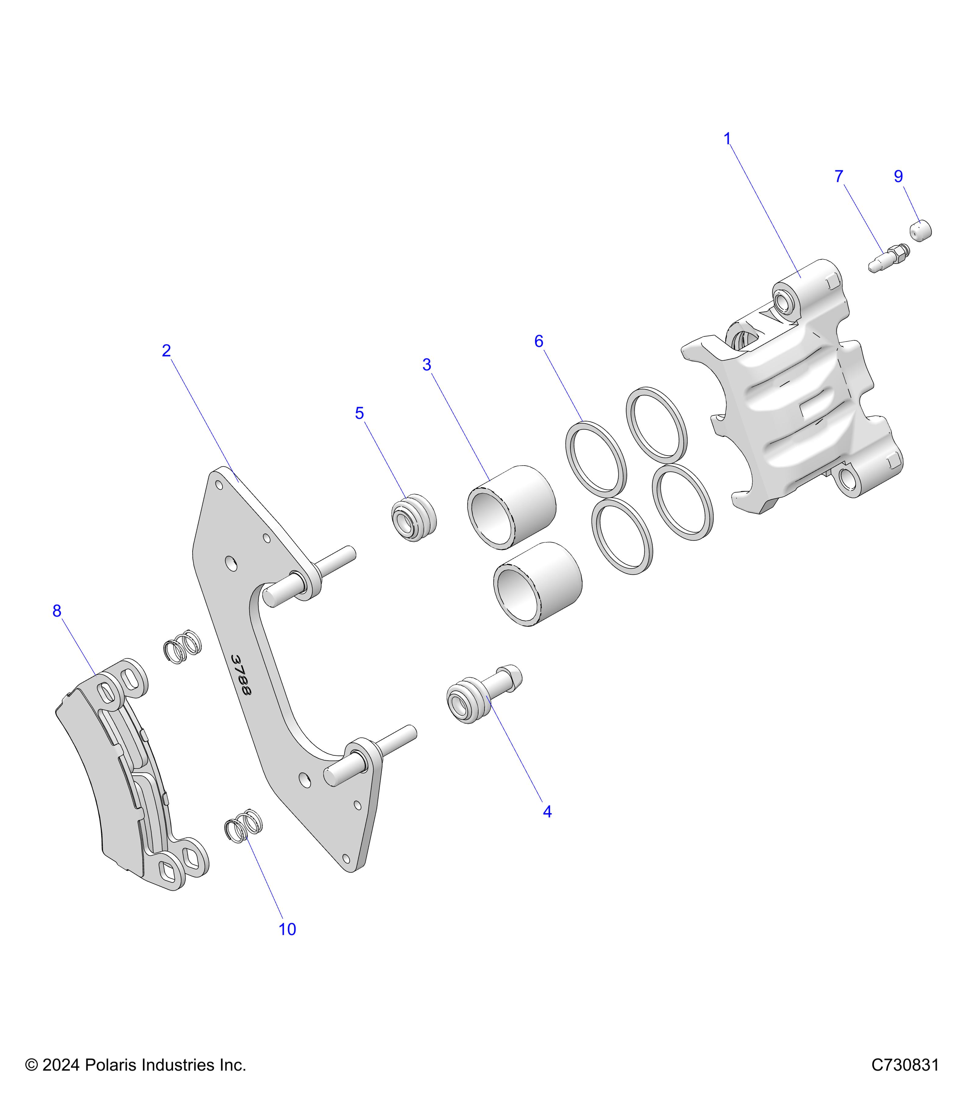 BRAKES, FRONT CALIPER - R23T6E99ND (C730831)