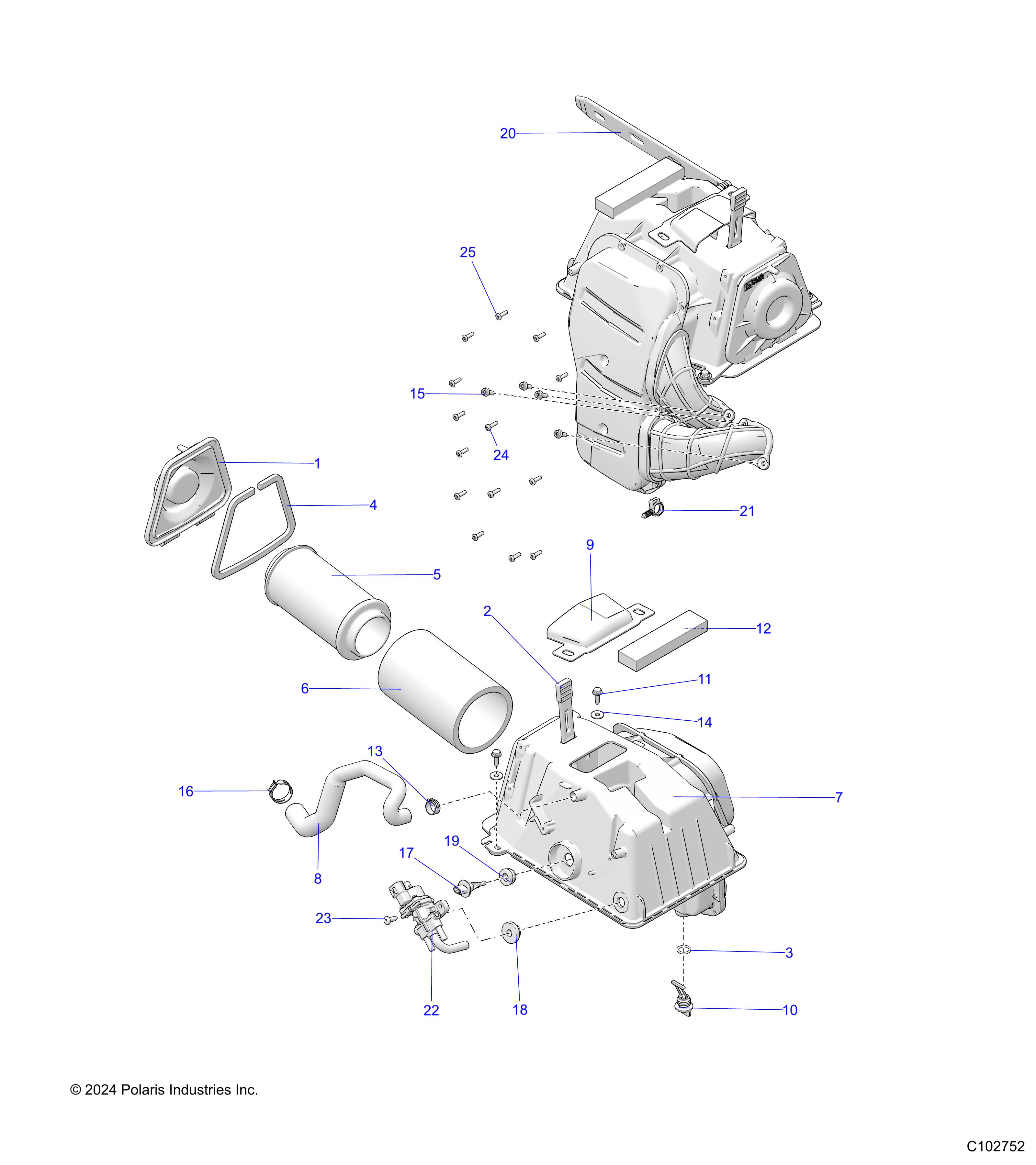 ENGINE, AIR INTAKE - A25SVA85A4 (C102752)