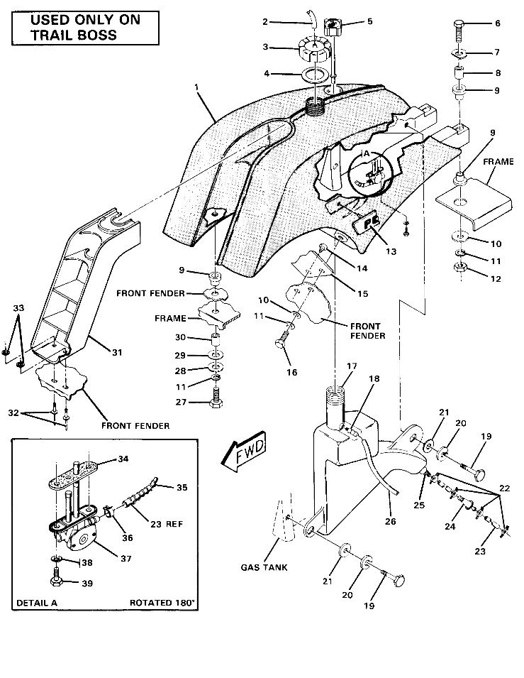 Fuel Tank Assembly-Trail Boss (4910981098012A)