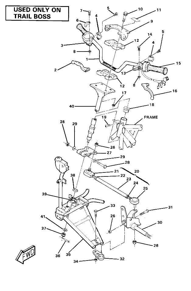 Steering Assembly-Trail Boss (4910981098016A)