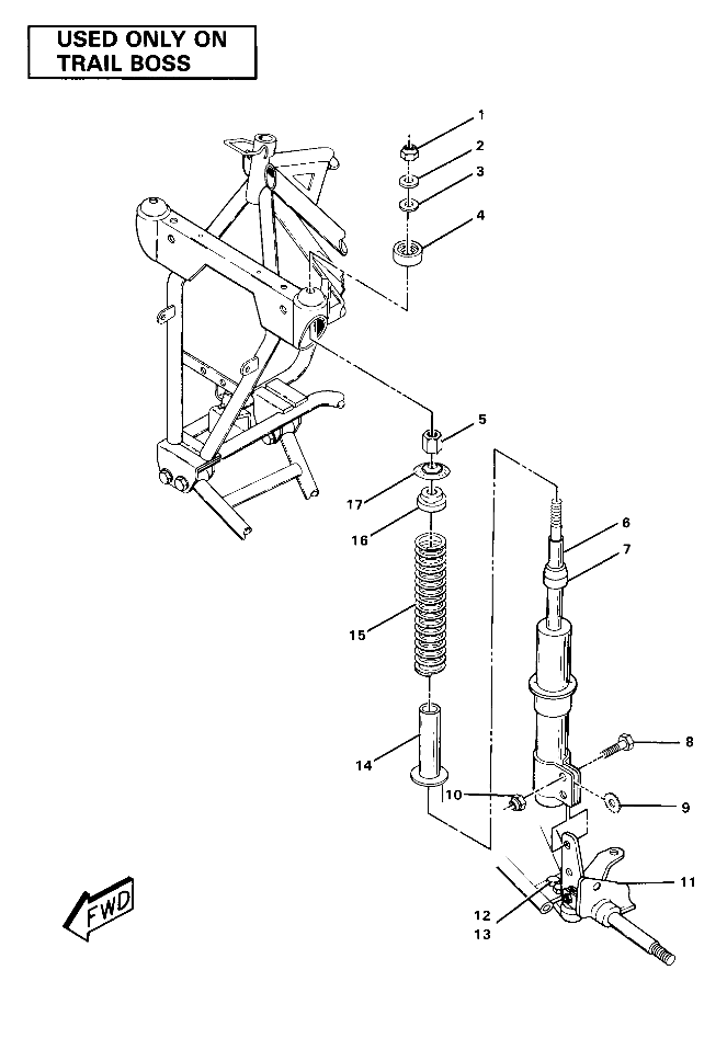 Strut Assembly-Trail Boss (4910981098024A)