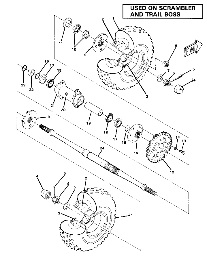 Rear Wheel Drive Assembly (4910981098028A)