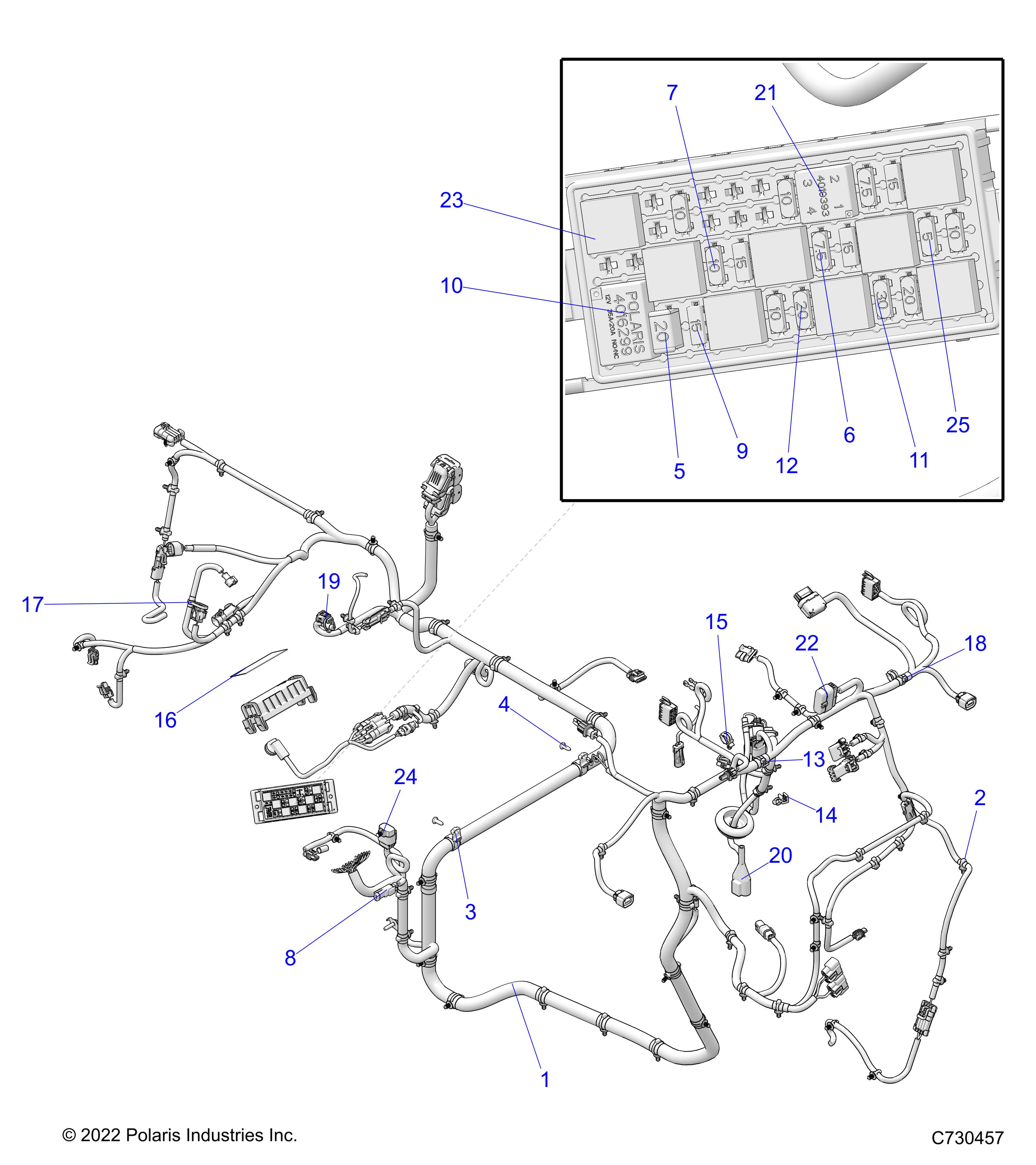 ELECTRICAL, WIRE HARNESSES - R24MAE57B4/B9 (C730457)