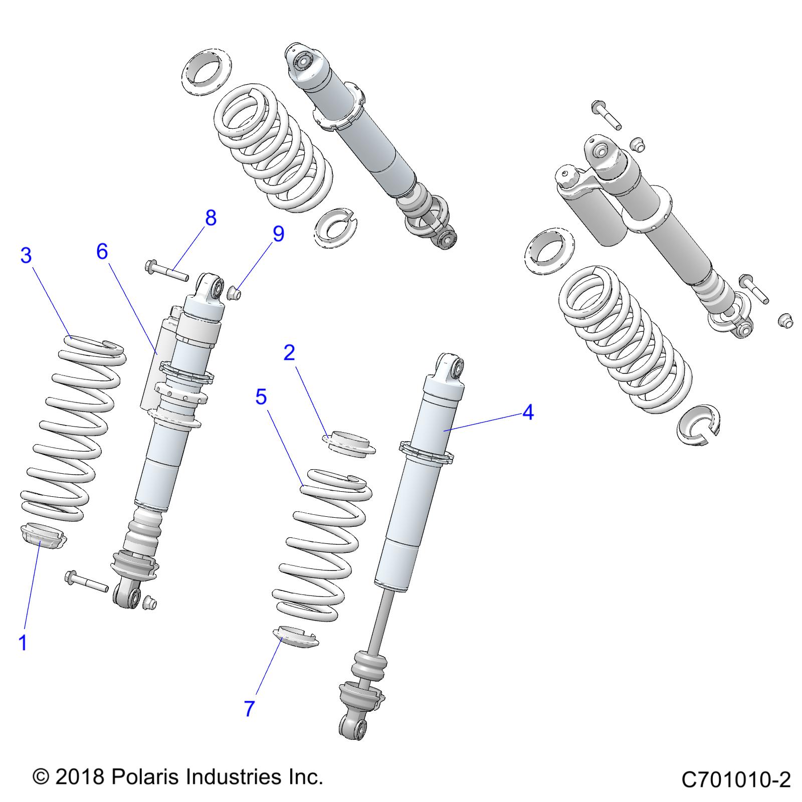 SUSPENSION, REAR SHOCK MOUNTING - Z20ASA87B2/E87BH/BW/LW (C701010-2)