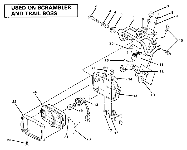 Head Light Assembly. (4911701170011A)