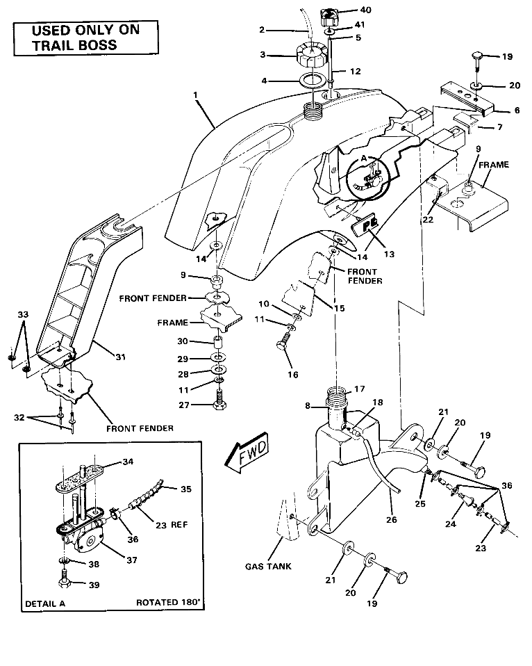 Fuel Tank Assembly-Trail Boss (4911701170012A)