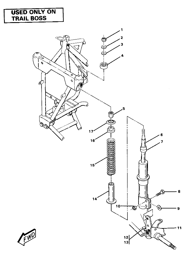 Strut Assembly-Trail Boss (4911701170024A)