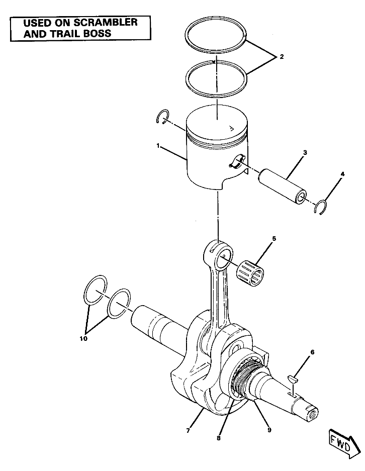 Crankshaft and Piston Assembly (4911701170044A)