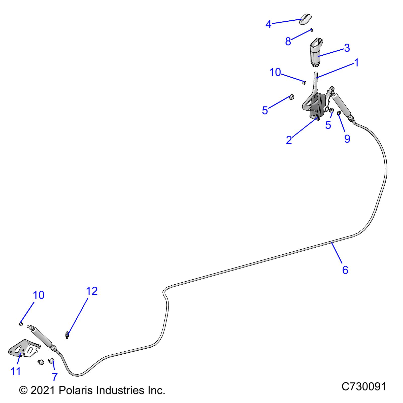 DRIVE TRAIN, GEAR SELECTOR - R24MAA57B1/EB4/B9 (C730091)