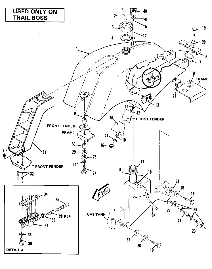 Fuel Tank Assembly-Trail Boss (4911991199012A)