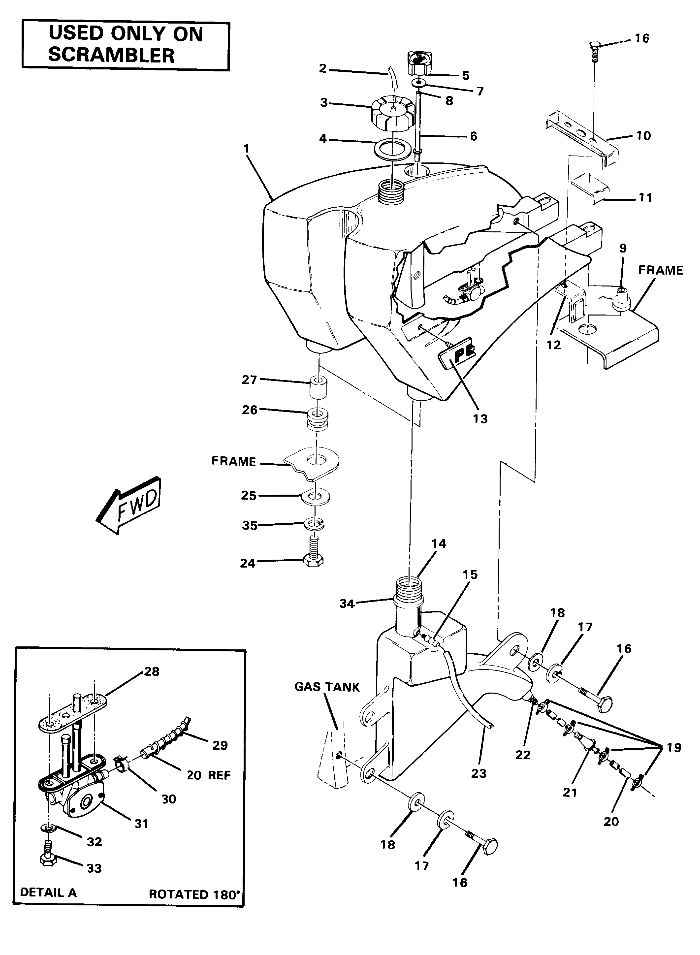 Fuel Tank Assembly-Scrambler (4911991199014A)