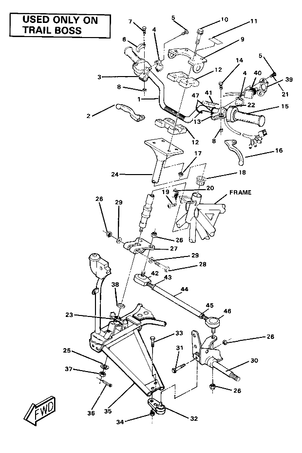 Steering Assembly-Trail Boss (4911991199016A)