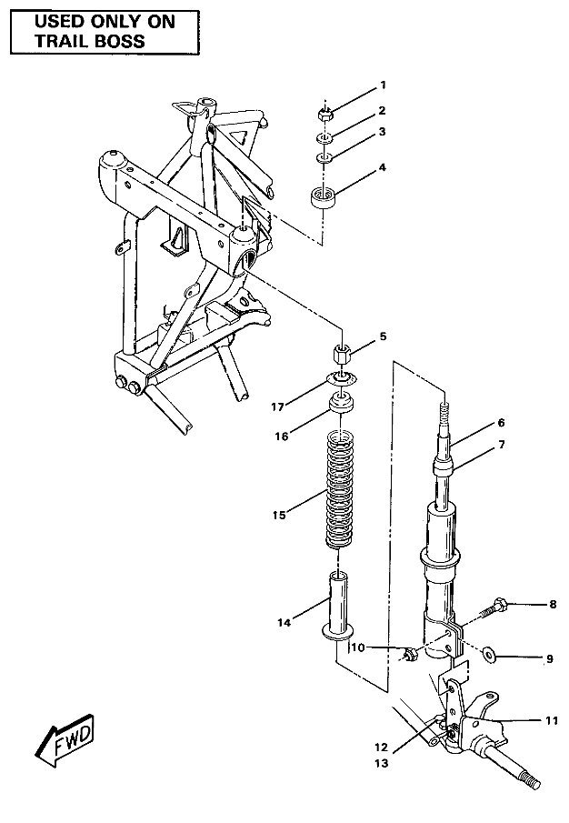 Strut Assembly-Trail Boss (4911991199024A)