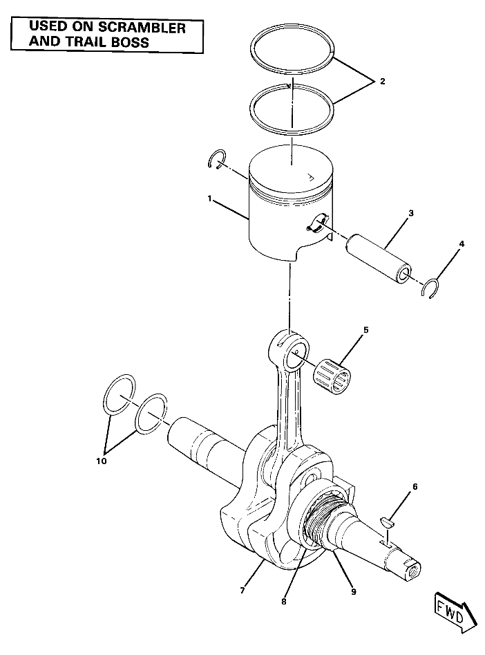 Crankshaft and Piston Assembly (4911991199044A)