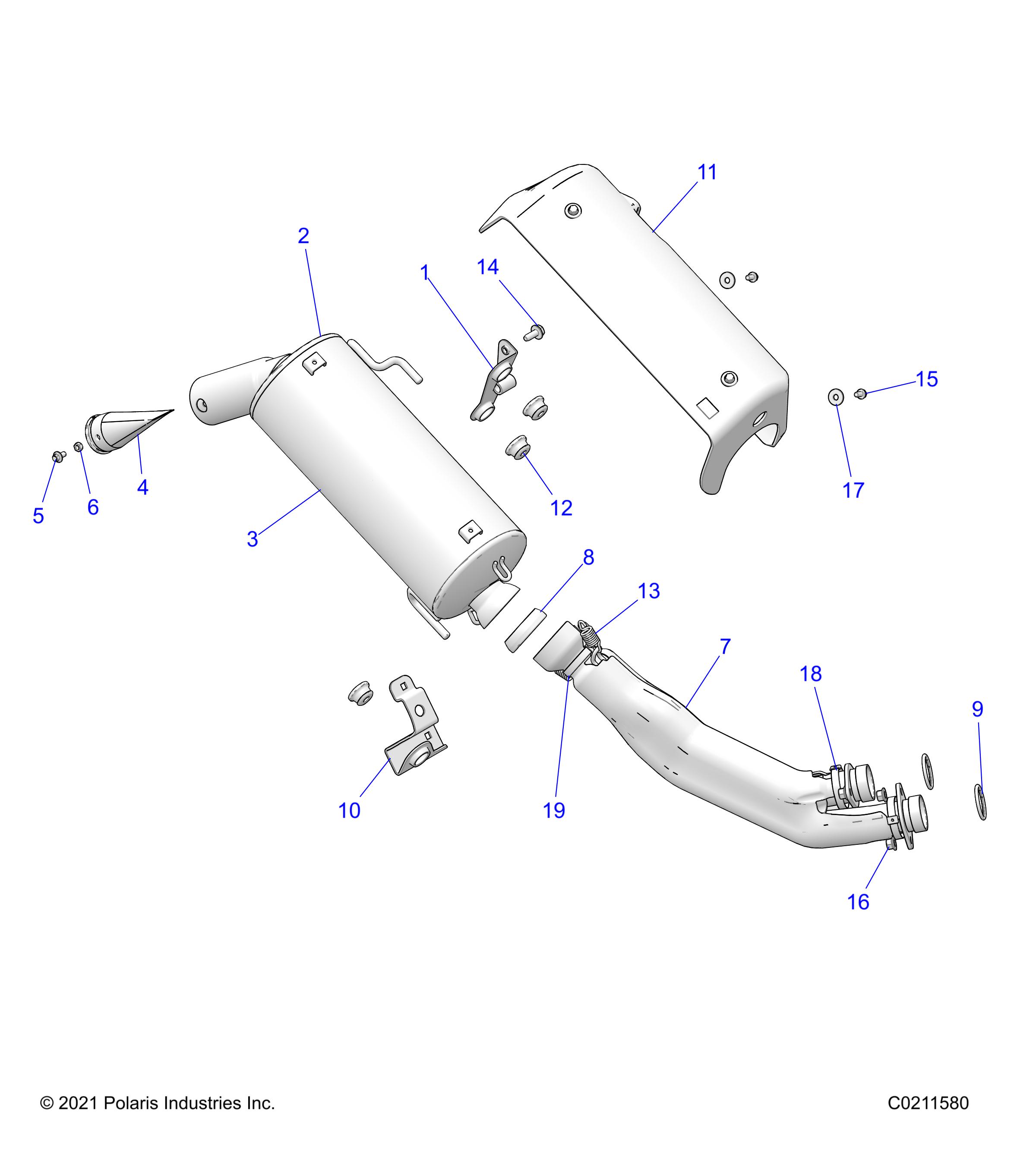 ENGINE, EXHAUST - A22SXA85A1/A6 (C0211580)