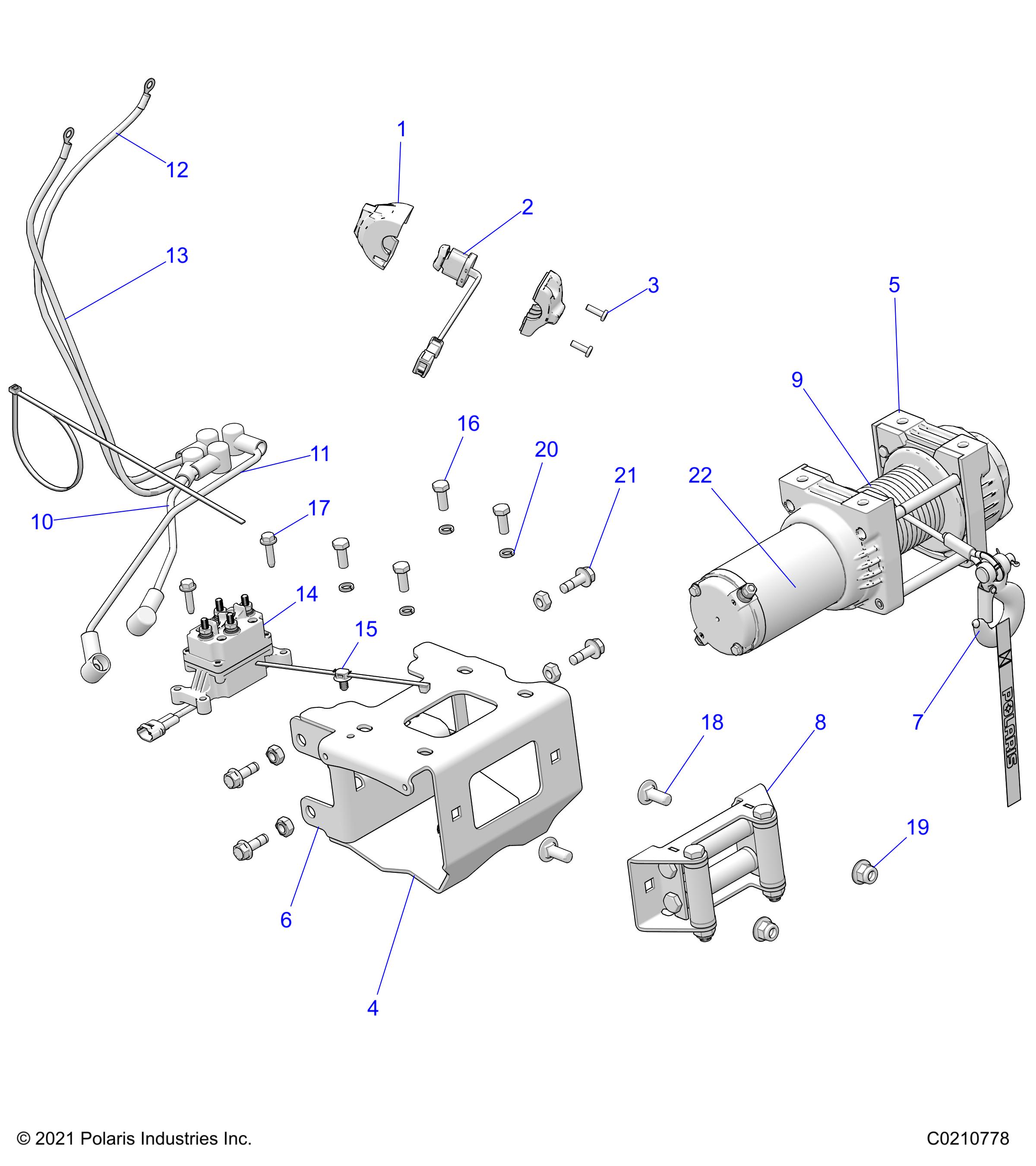 BODY, WINCH - A22SYE95PP (C0210778)