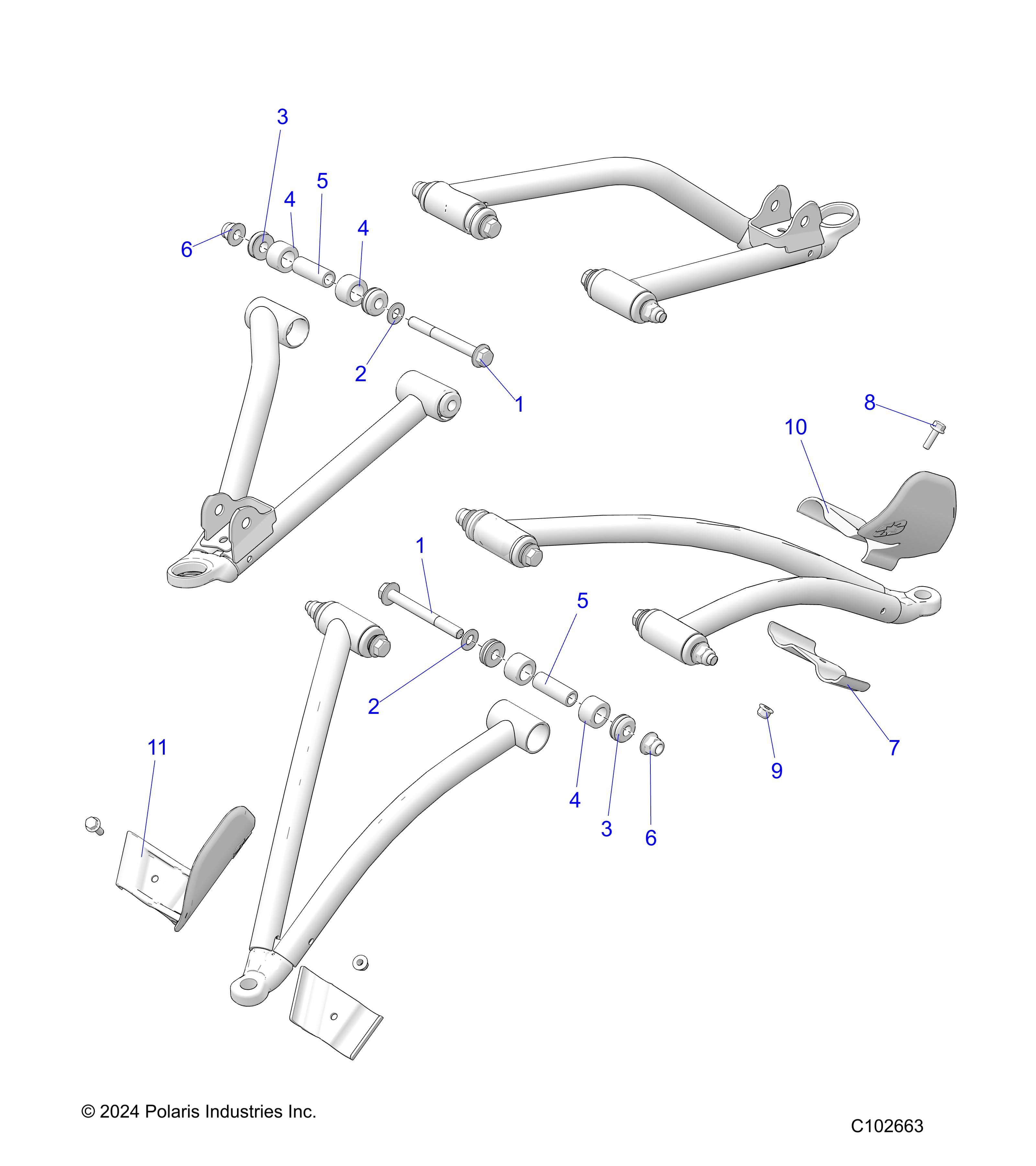 SUSPENSION, FRONT A-ARM MOUNTING - A25SJR57AM (C102663)