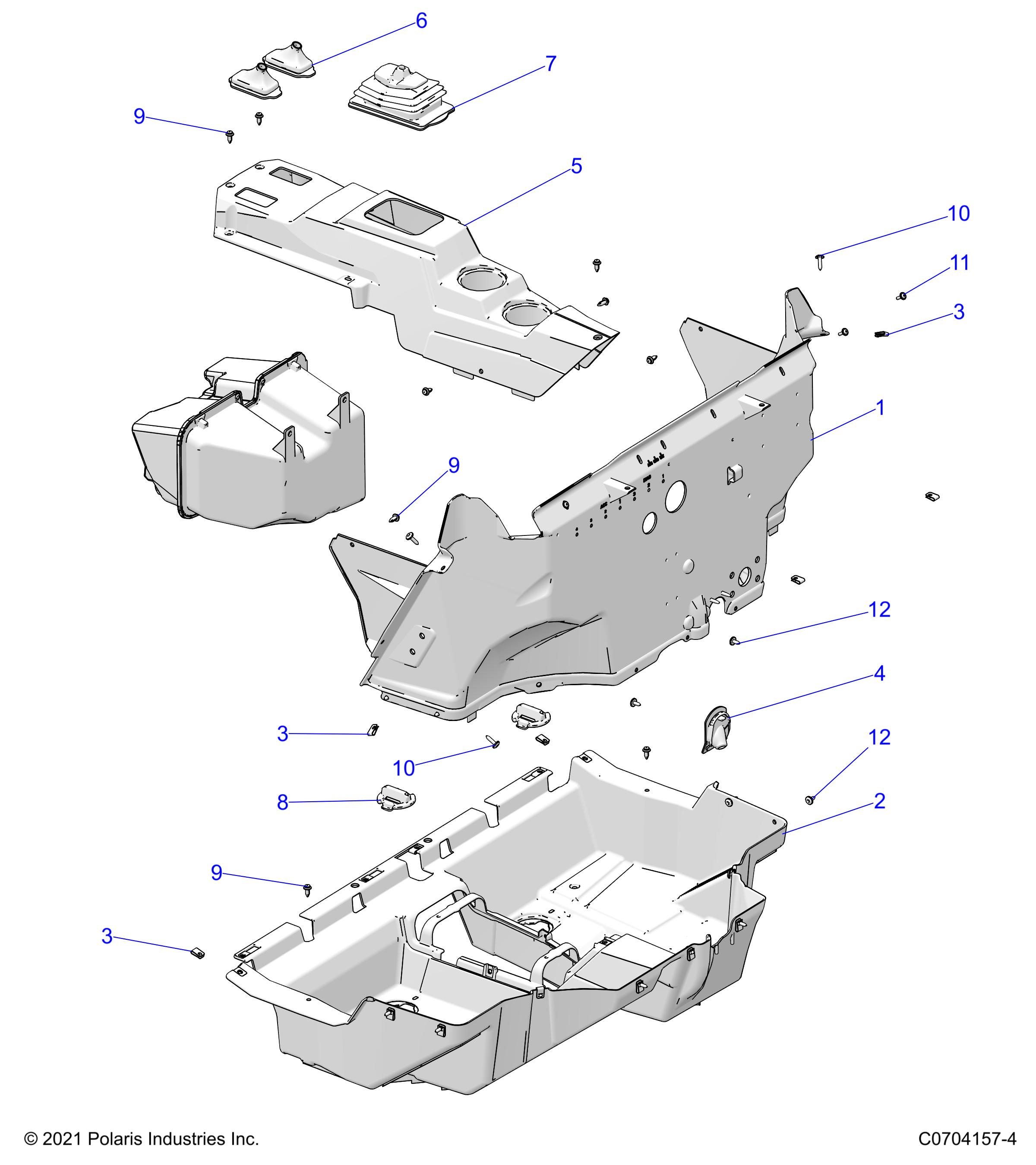 BODY, FLOOR - Z22N4K99AK/AR/BK/BR/N4VAK/BK/AR/BR (C701176-1)