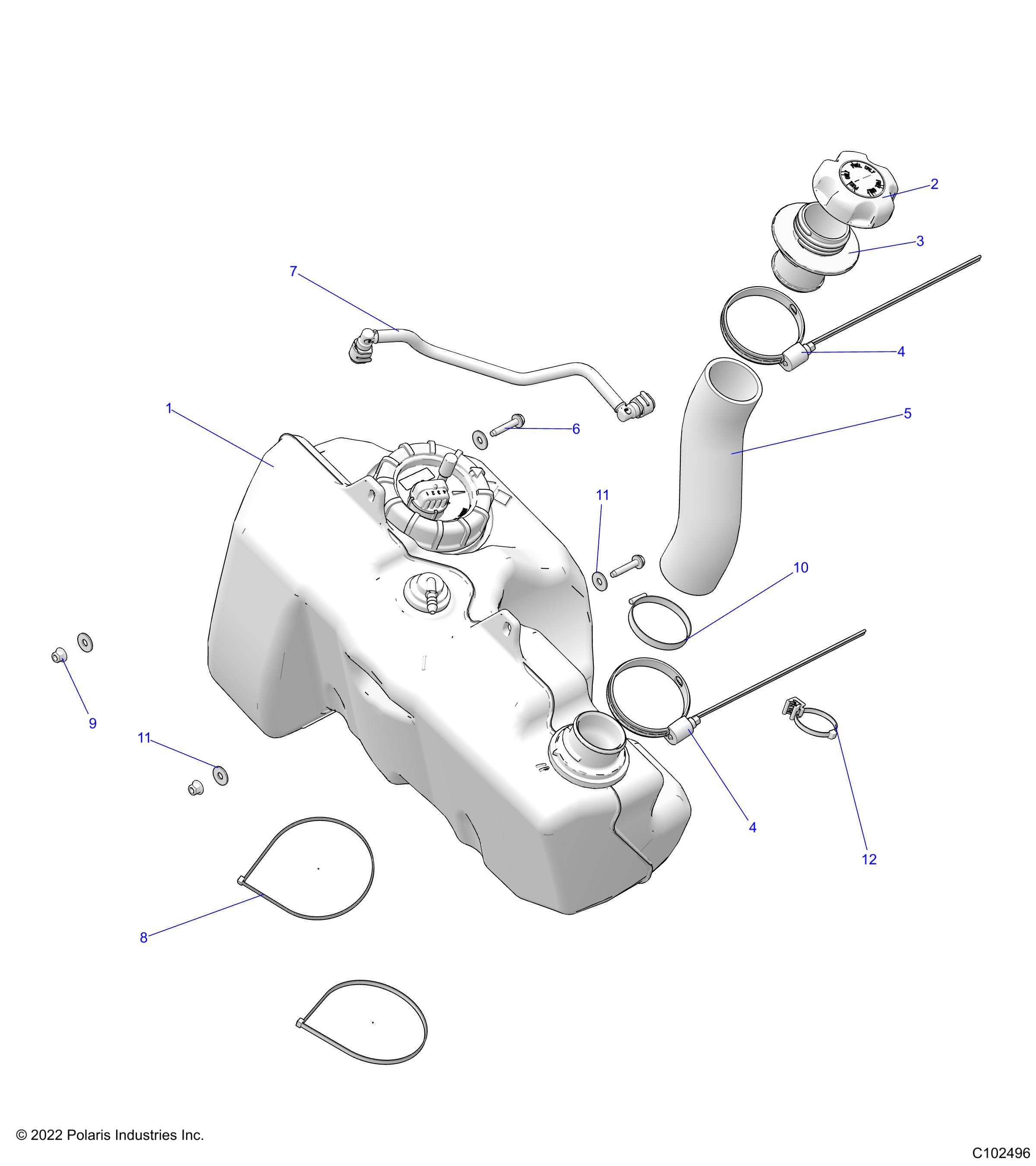 FUEL SYSTEM, FUEL TANK - A23SGE95PN (C102496)