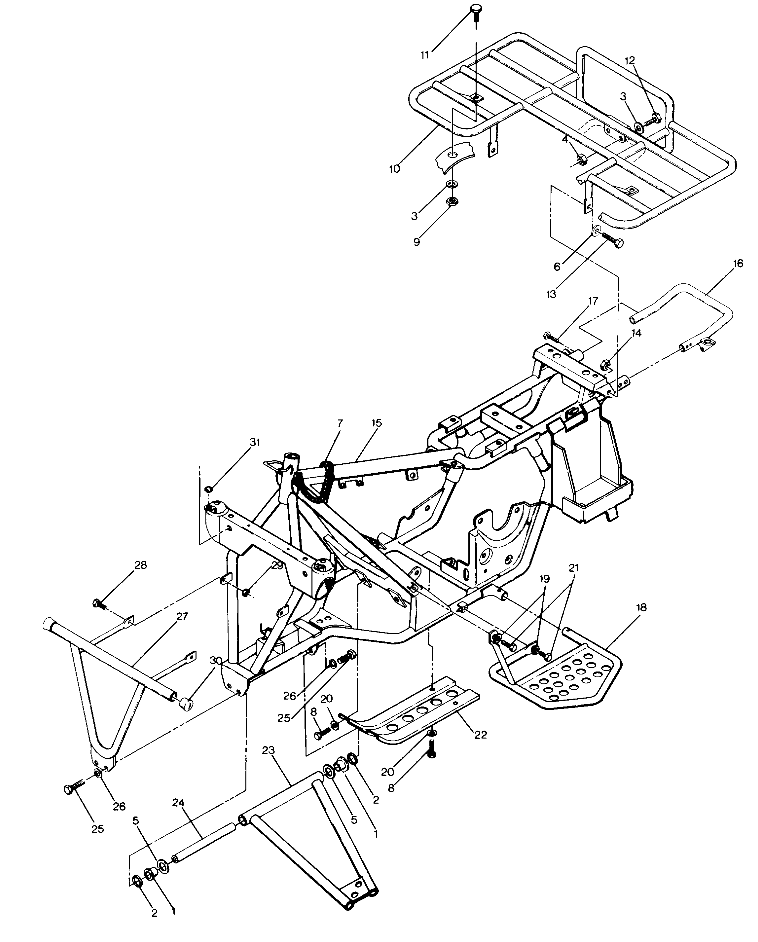 Frame Assembly with Racks (4913491349003A)