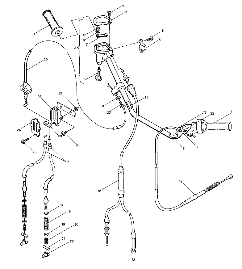 Hand Control Cable Assembly (4913491349013A)