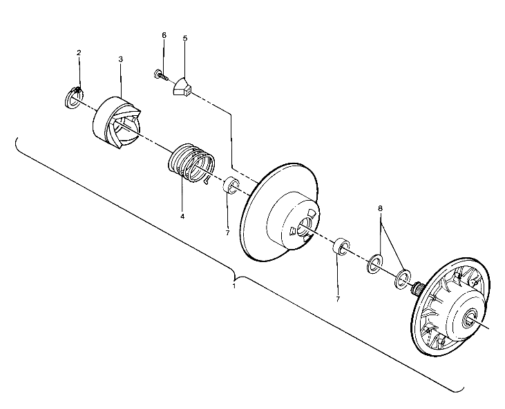 Driven Clutch Assembly (4913491349024A)