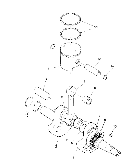 Crankshaft and Piston Assembly (4913491349032A)