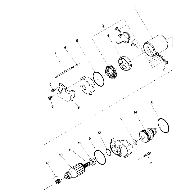 Starting Motor Assembly (4913491349035A)