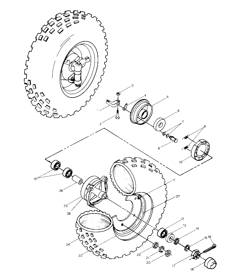 Front Wheel Assembly (4913501350015A)