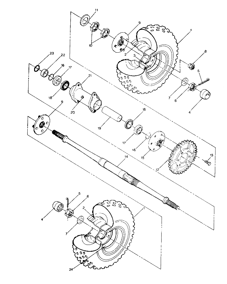 Rear Wheel Drive Assembly (4913501350017A)