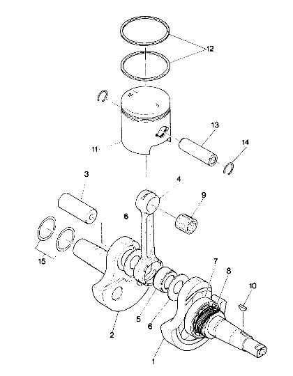 Crankshaft and Piston Assembly (4913501350032A)