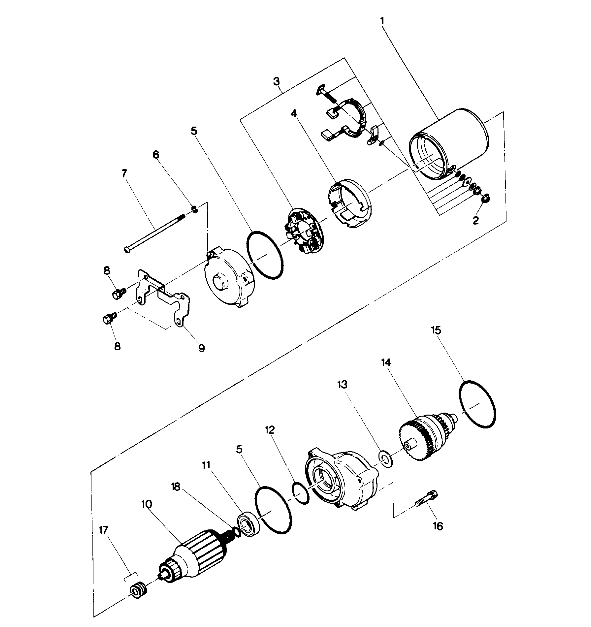 Starting Motor Assembly (4913511351042A)