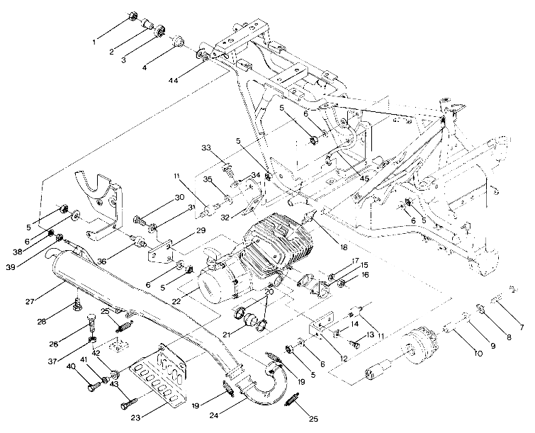 Engine and Muffler Mounting (4913521352005A)