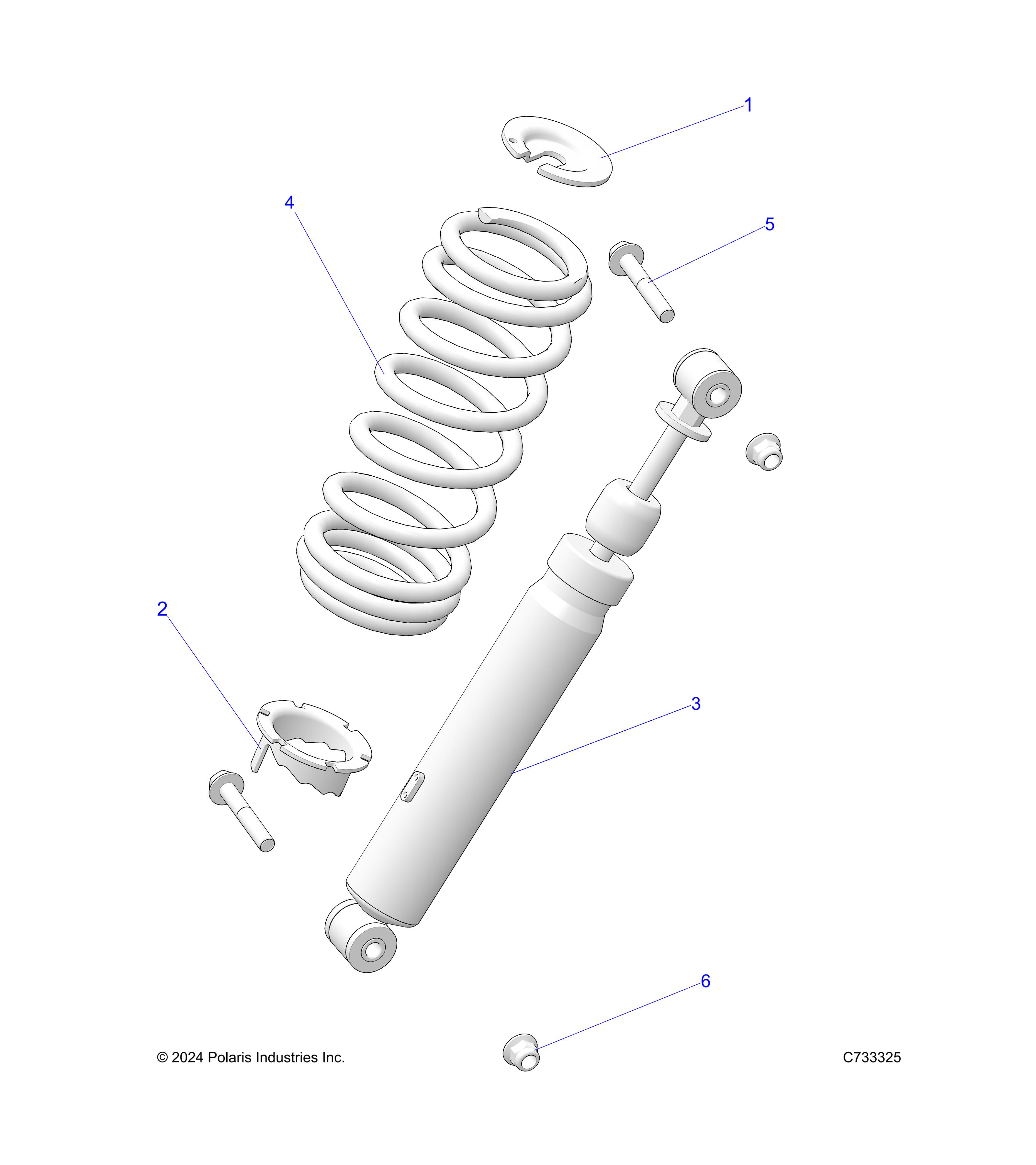 SUSPENSION, FRONT SHOCK MOUNTING - R25RRE99FK (C733325)