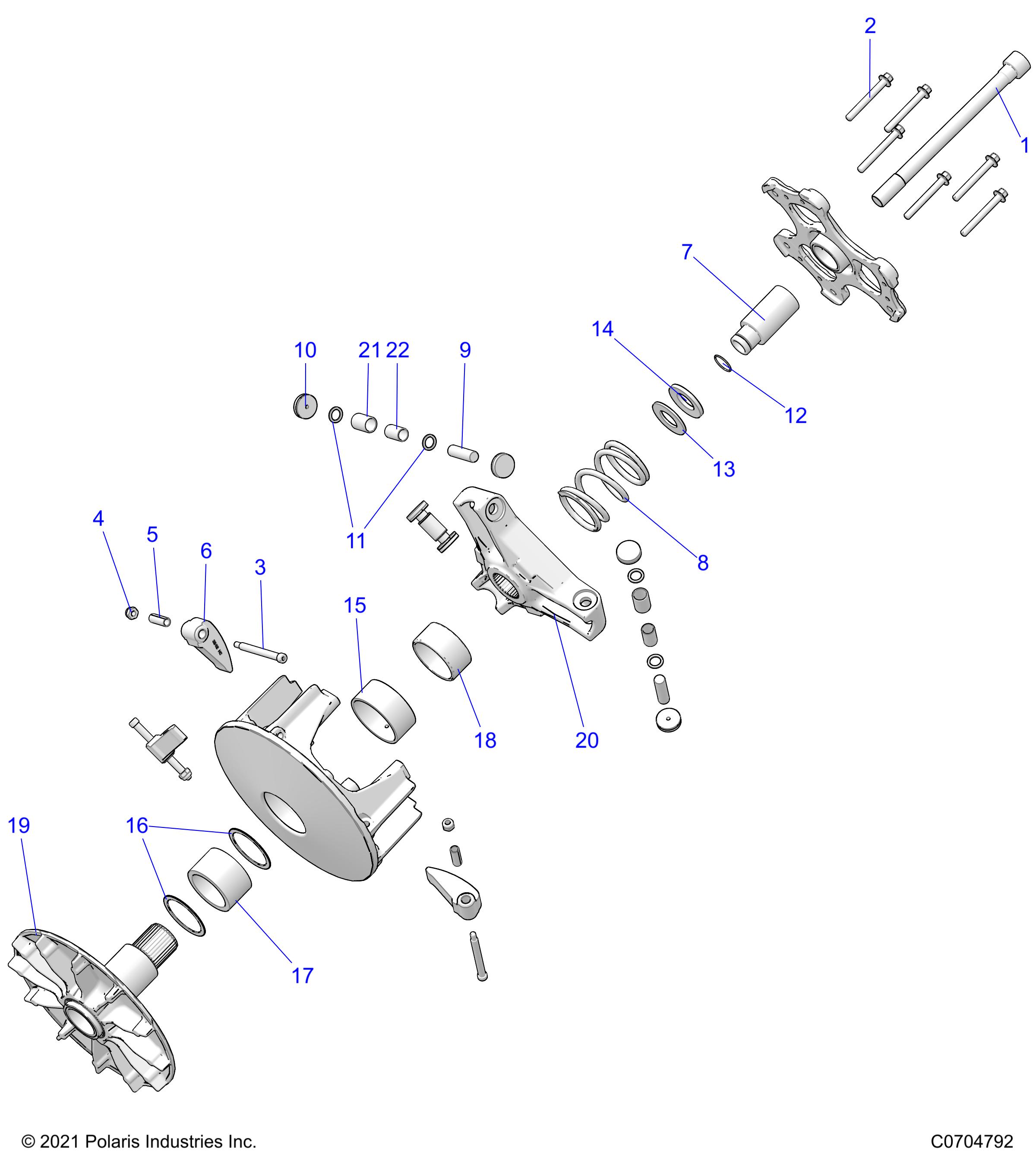 DRIVE TRAIN, CLUTCH, PRIMARY - R23TAA99A1/B1/TAE99A1/A9/B1/B9 (C0704792)