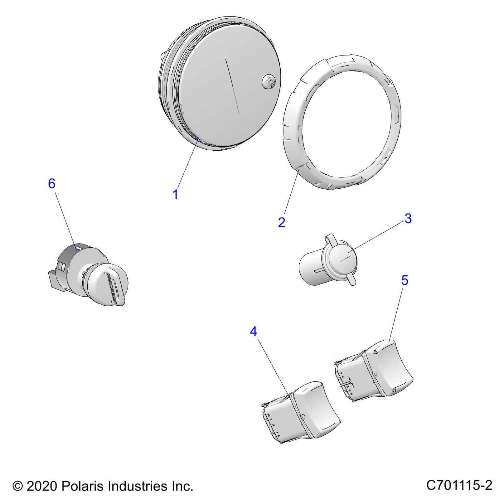 ELECTRICAL, DASH INSTRUMENTS and CONTROLS - Z20CHA57K2 (C701115-2)