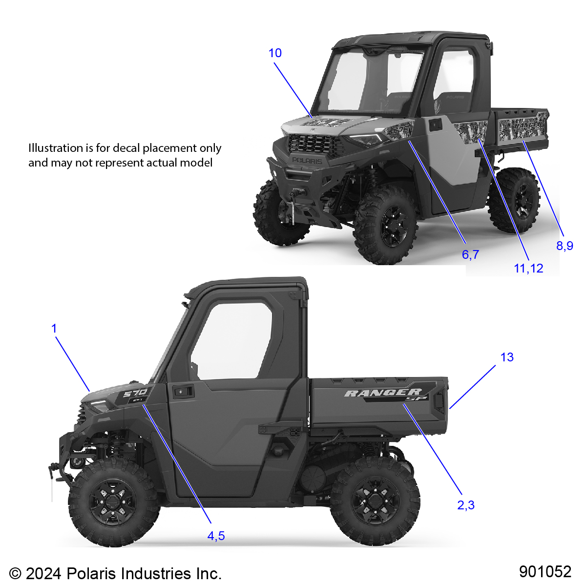 BODY, DECALS, GRAPHIC- R25MAU57Z5/B5/Z6/B6 (901052)