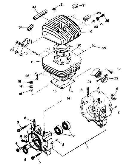 Crankcase and Cylinder Assembly (49147514750038)