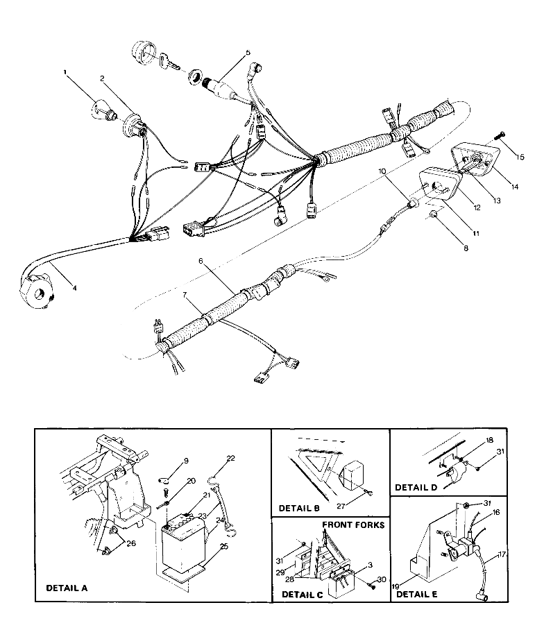 Wire Harness 1988 4 x 4 Update - 4/14/88 (4914761476029A)