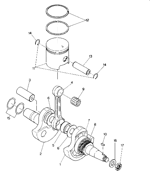 Crankshaft and Piston Assembly (4914761476039A)