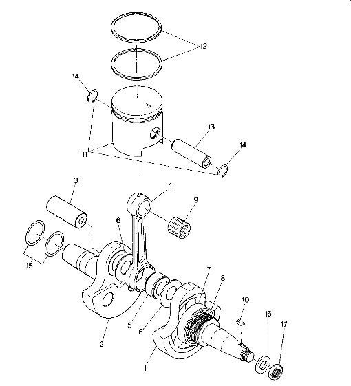 Crankshaft and Piston Assembly (4914771477033A)