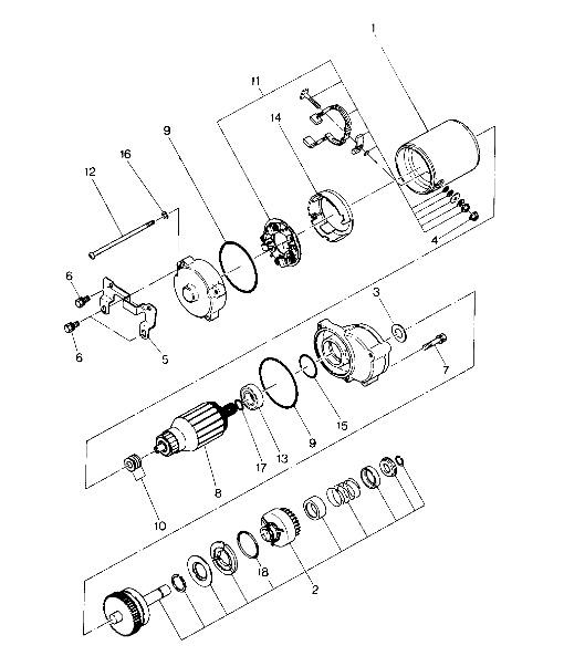 Starting Motor Assembly (4914771477036A)