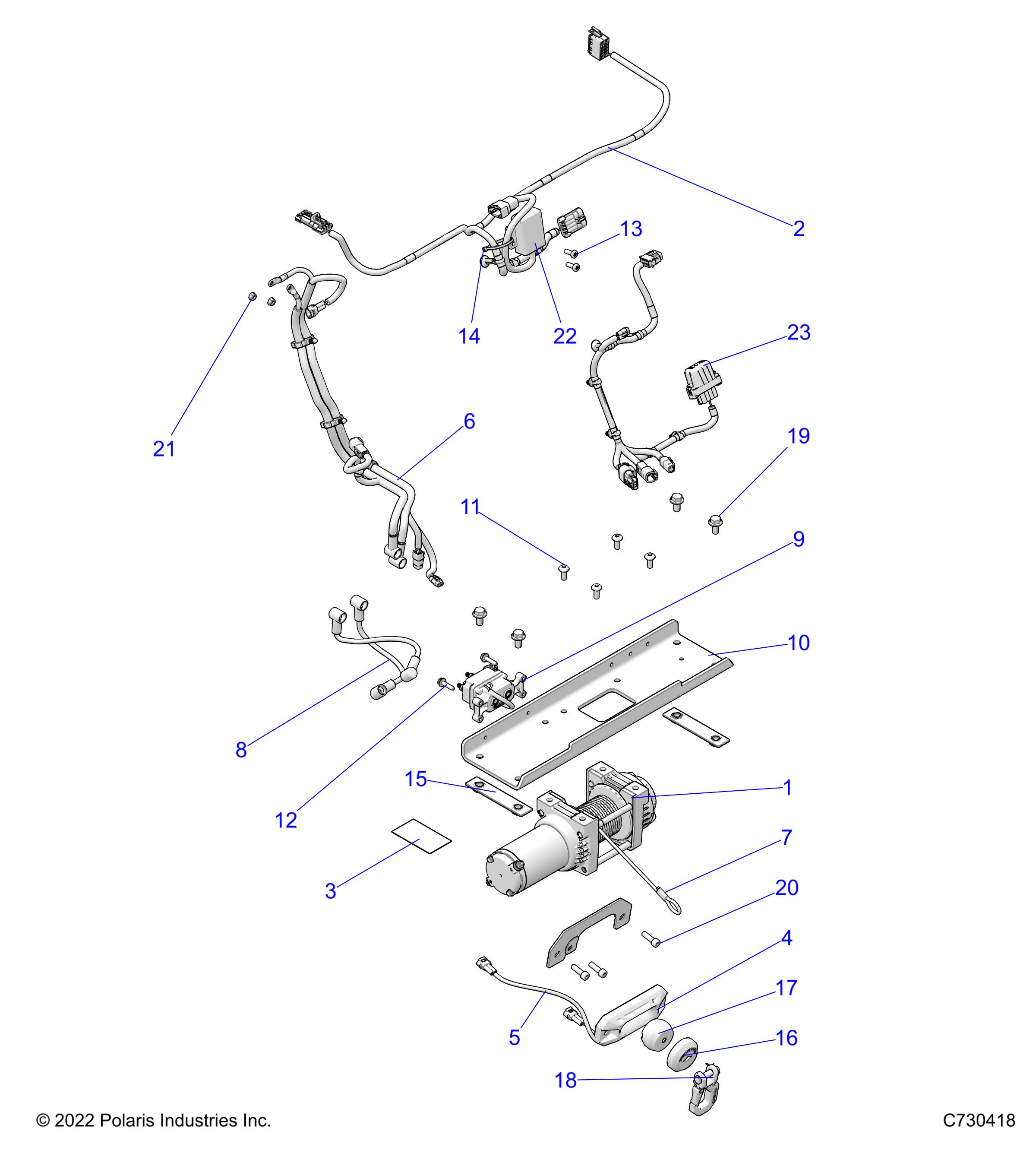 BODY, WINCH - R24MAA57P1/SPK (C730418)