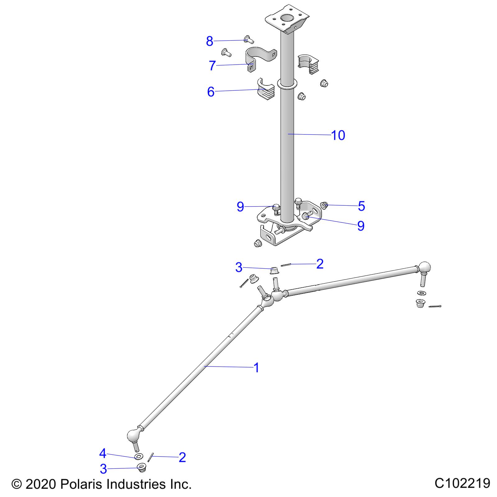 STEERING, STEERING POST ASM. - A20SXN85A8/CA8 (C102219)