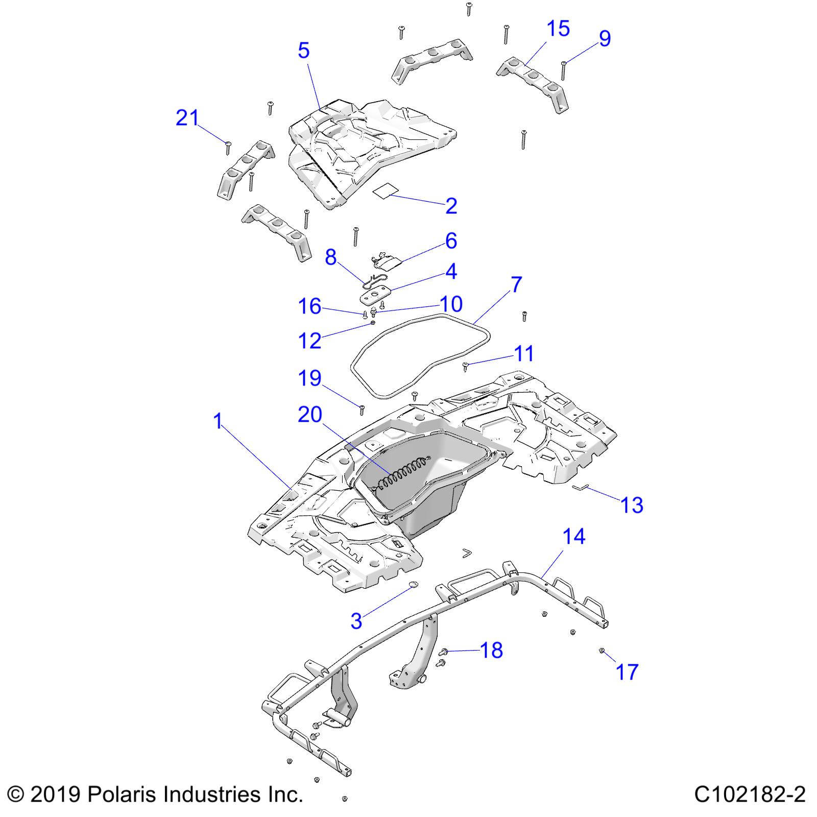 BODY, REAR RACK - A22SLS95FJ/CJ (C102182-2)